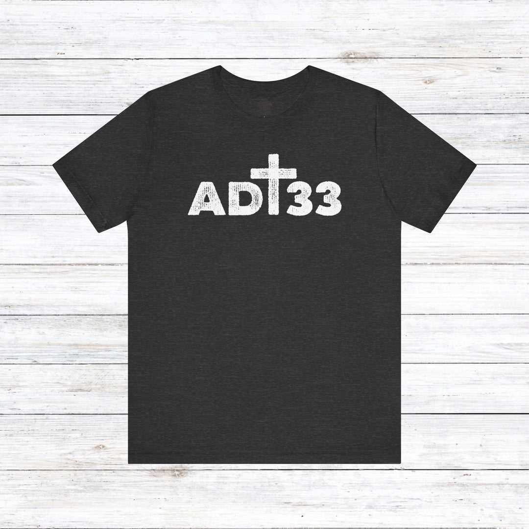 AD 33 Unisex T-Shirt T-Shirt Dark Grey Heather S 