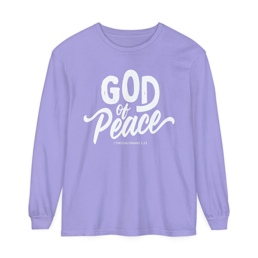 God of Peace Long Sleeve Shirt Long-sleeve Violet S 