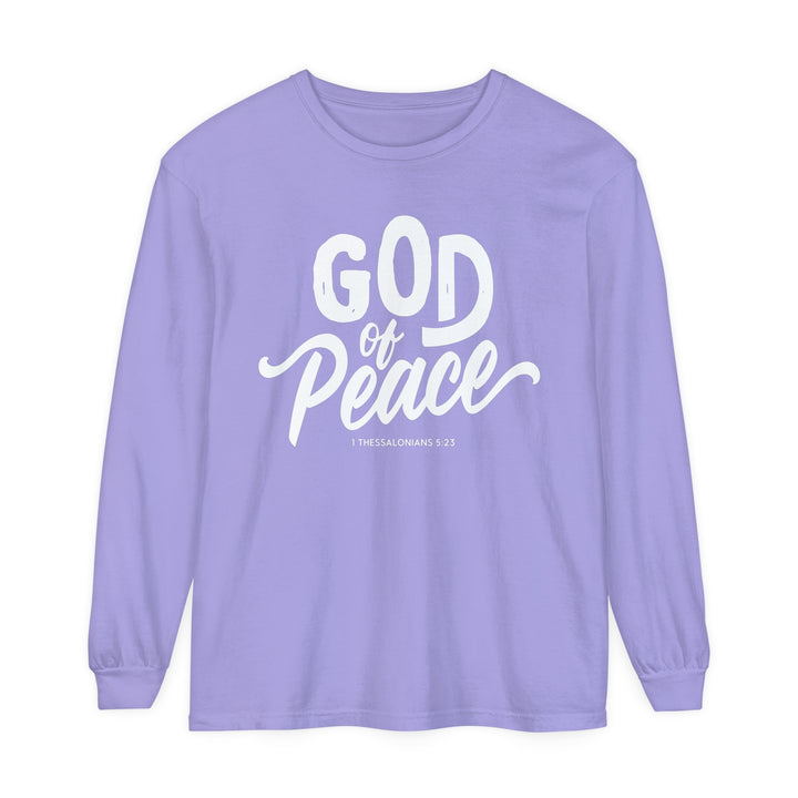 God of Peace Long Sleeve Shirt Long-sleeve Violet S 