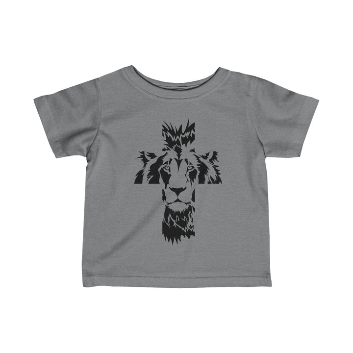 Aslan Cross Baby Tee Kids clothes Granite Heather 6M 