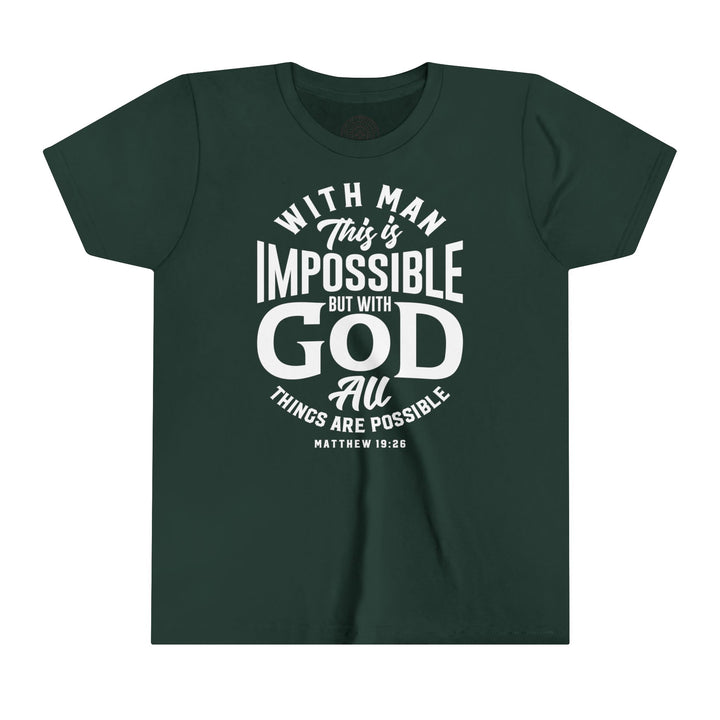 All Things Possible Youth T-shirt Kids clothes Forest S 