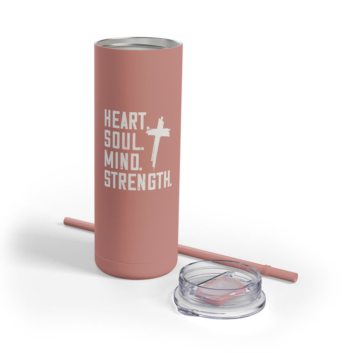 Christian Tumbler Heart Soul Mind Strength Mug   