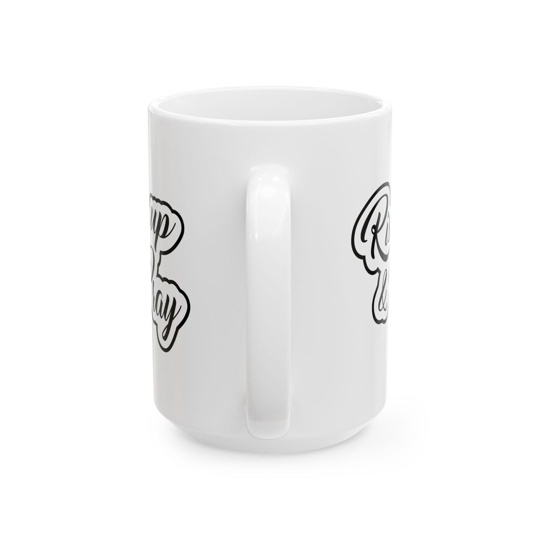 Christian Coffee Mug Rise Up & Pray Ceramic Mug   