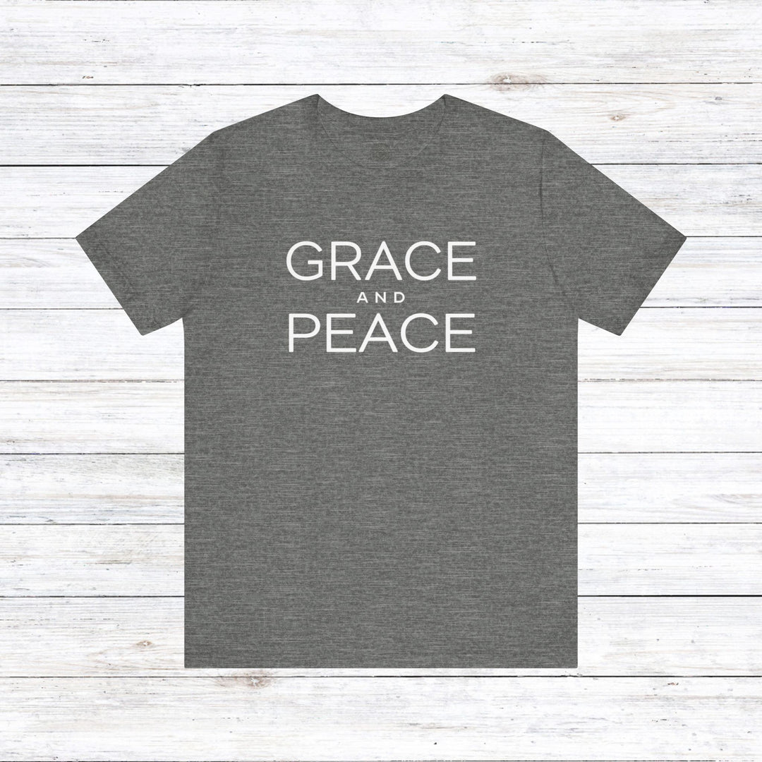 Grace and Peace Unisex T-Shirt T-Shirt Deep Heather S 