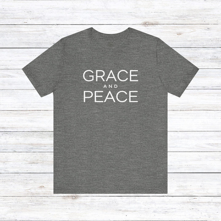 Grace and Peace Unisex T-Shirt T-Shirt Deep Heather S 