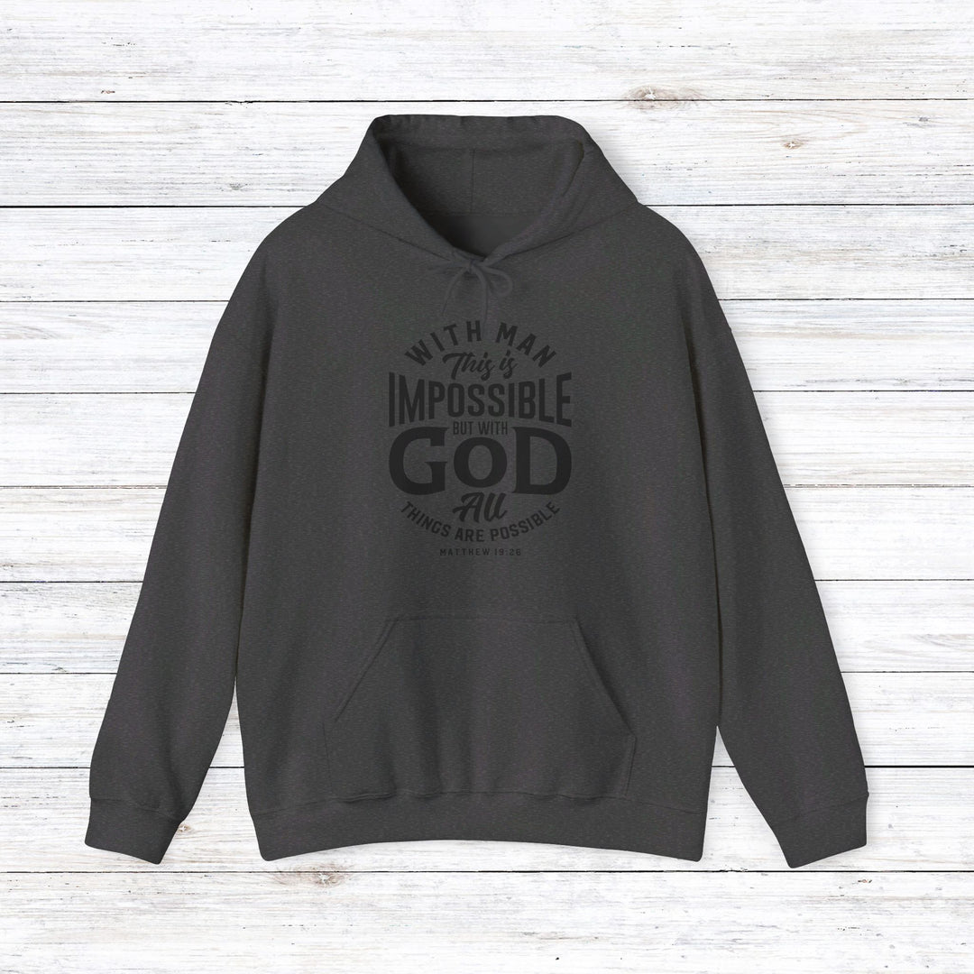 All Things Possible Hoodie Hoodie Dark Heather S 