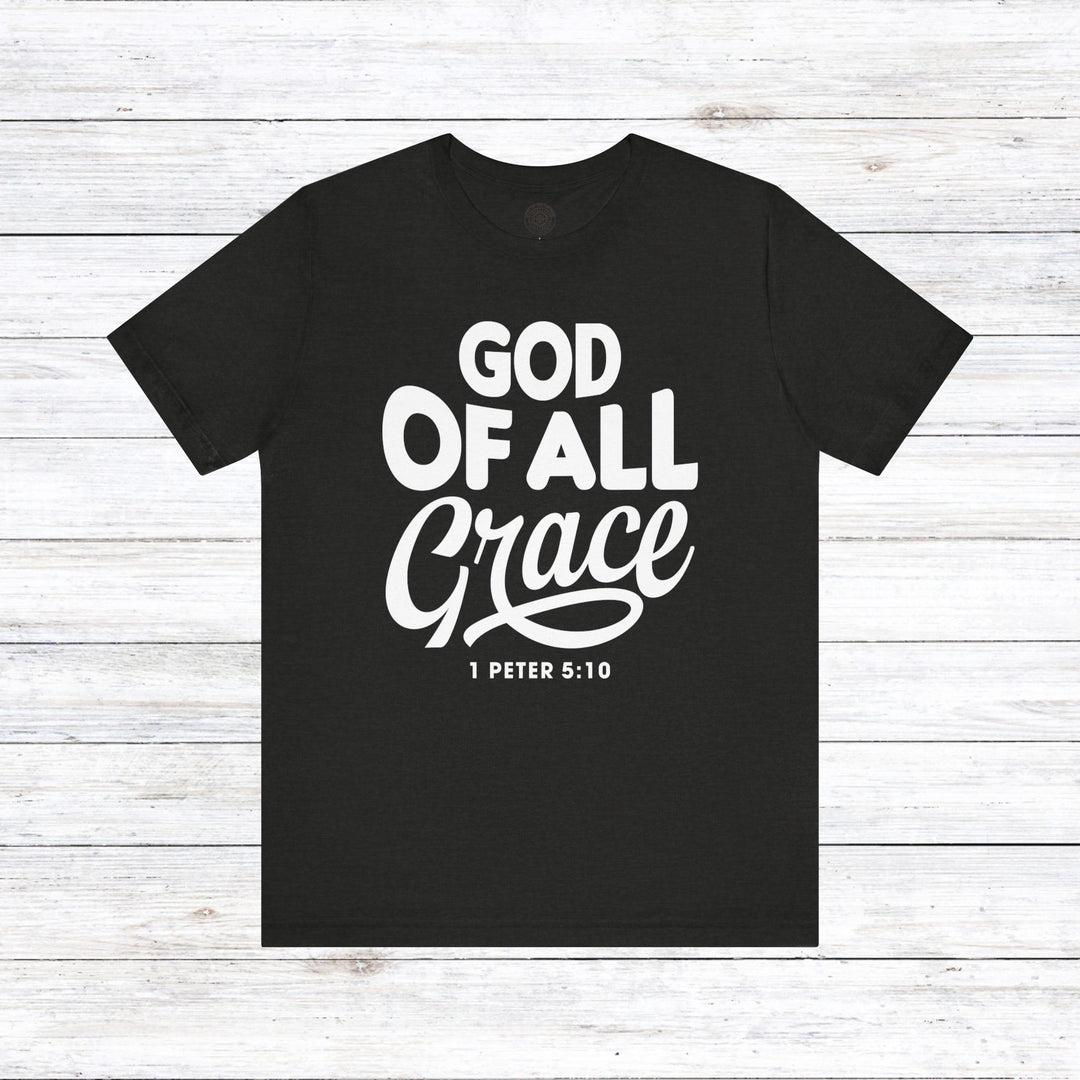 God of All Grace Unisex T-Shirt T-Shirt Black Heather S 