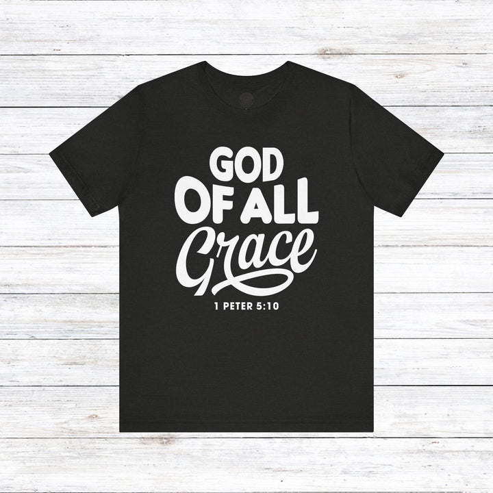 God of All Grace Unisex T-Shirt T-Shirt Black Heather S 