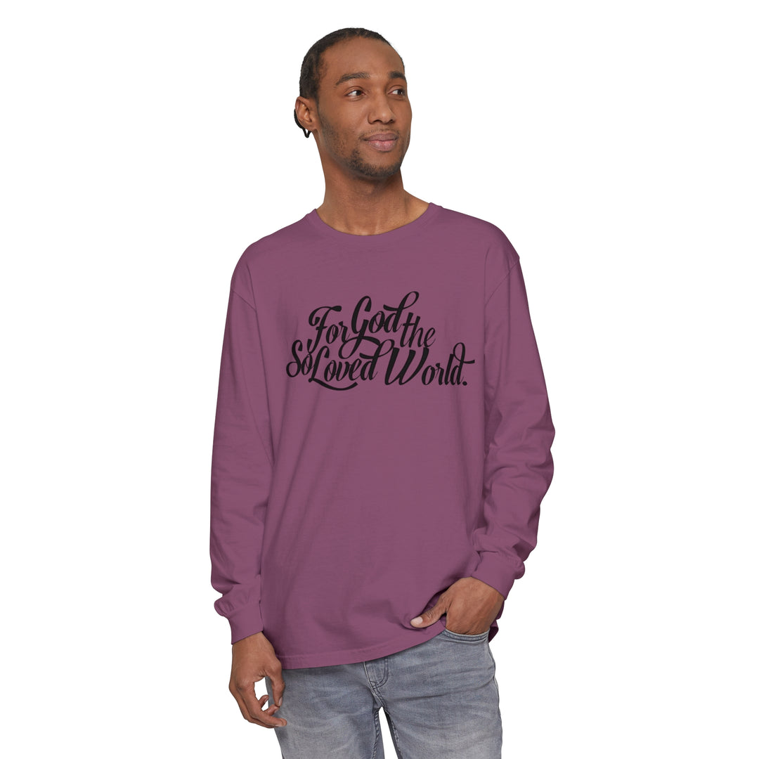 God So Loved Long Sleeve Shirt Long-sleeve   