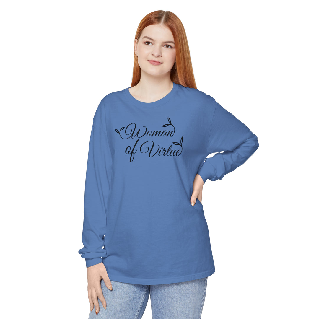 Woman of Virtue Long Sleeve Shirt Long-sleeve Flo Blue S 