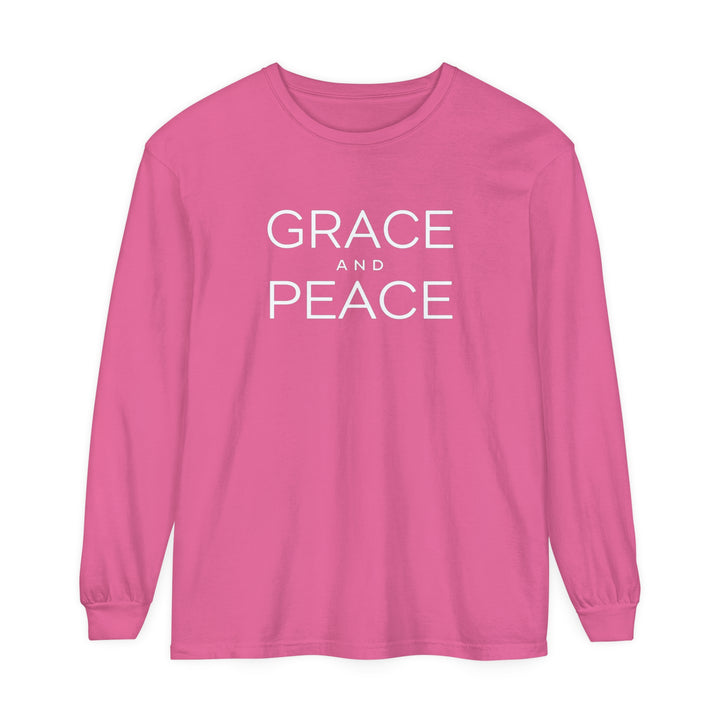 Grace and Peace Long Sleeve Shirt Long-sleeve Crunchberry S 