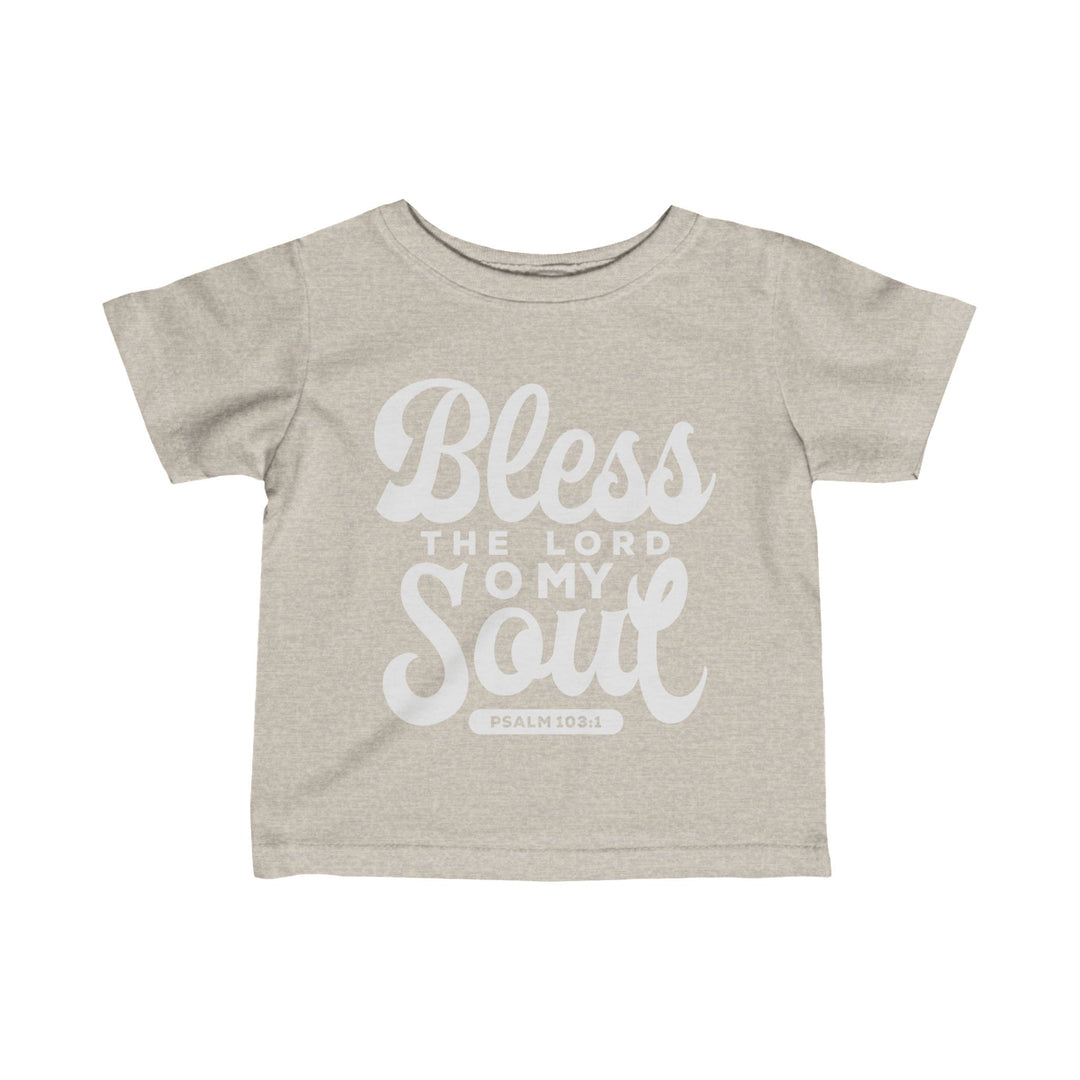 Bless The Lord Baby Tee Kids clothes Natural Heather 6M 