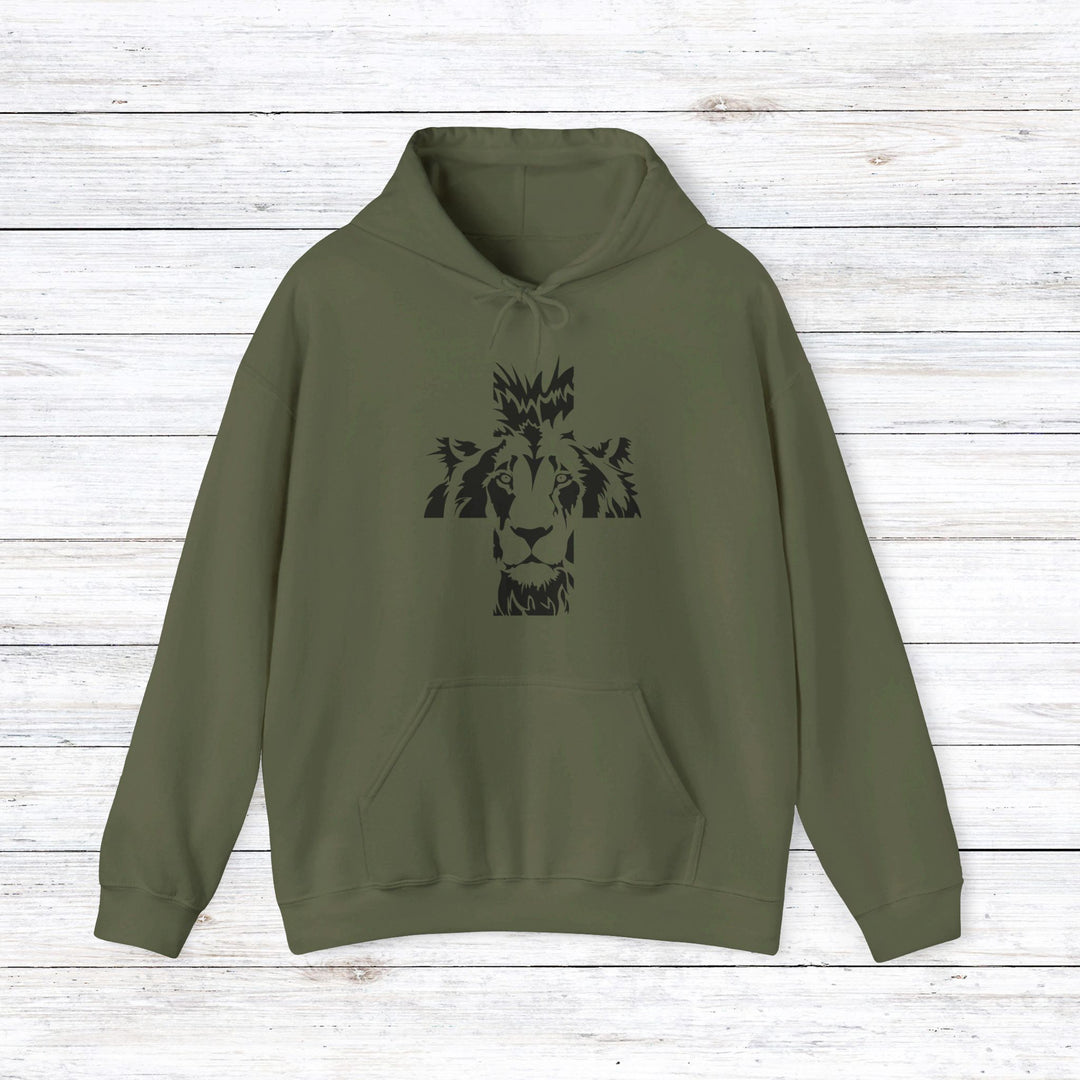 Aslan Cross Hoodie Hoodie Military Green S 