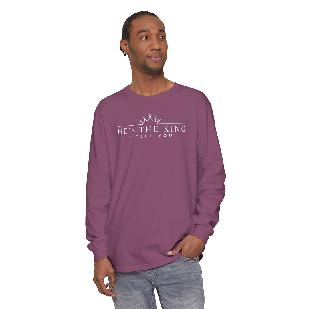 He's The King Long Sleeve Shirt Long-sleeve   