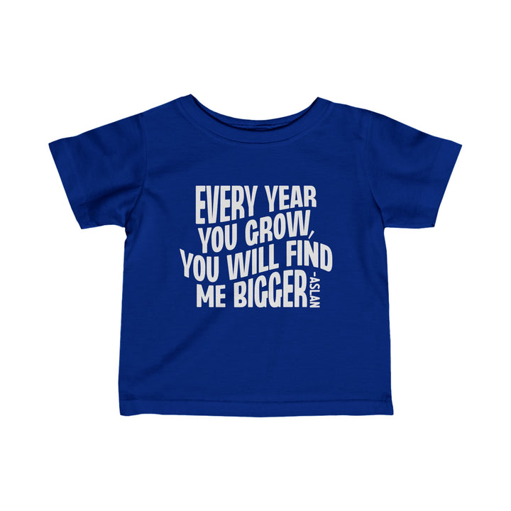 Every Year You Grow Baby Tee Kids clothes Royal 6M 