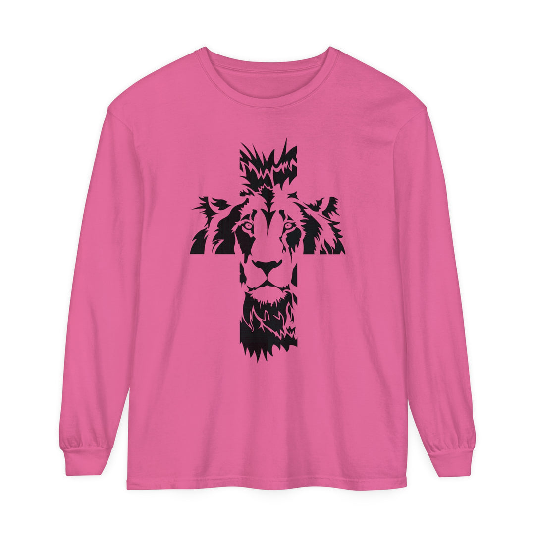 Aslan Cross Long Sleeve Shirt Long-sleeve Crunchberry S 