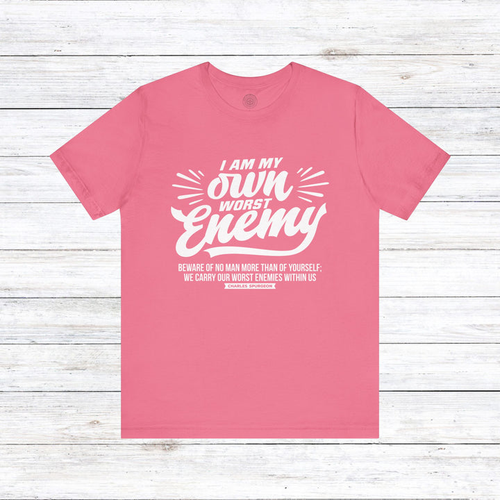 Worst Enemy Unisex T-Shirt T-Shirt Charity Pink S 