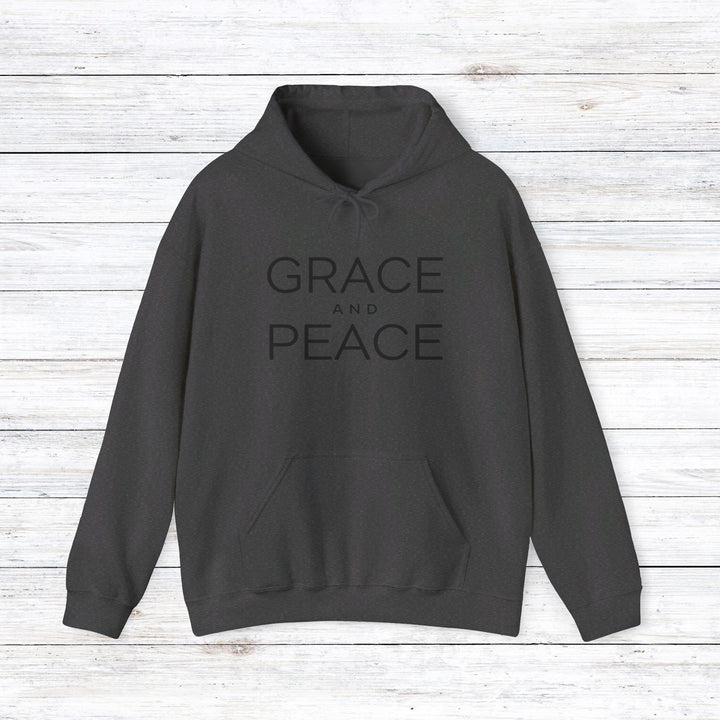 Grace and Peace Hoodie Hoodie Dark Heather S 