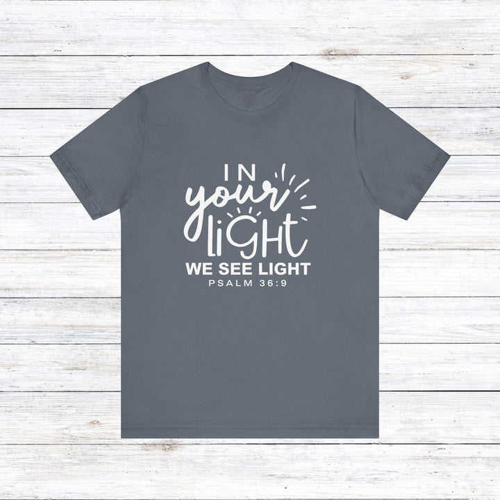 In Your Light Unisex T-Shirt T-Shirt Steel Blue S 