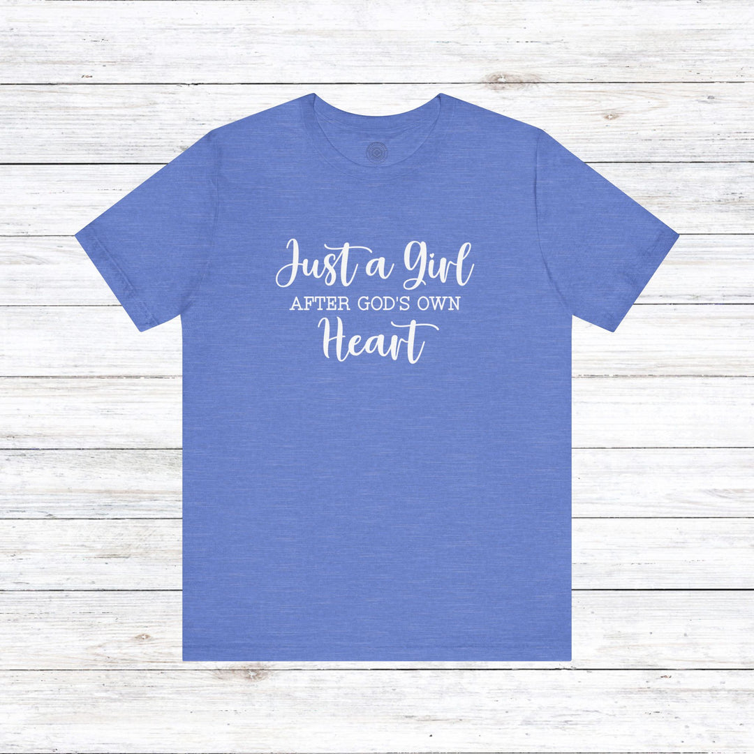 Girl After God's Own Heart Unisex T-Shirt T-Shirt Heather Columbia Blue S 