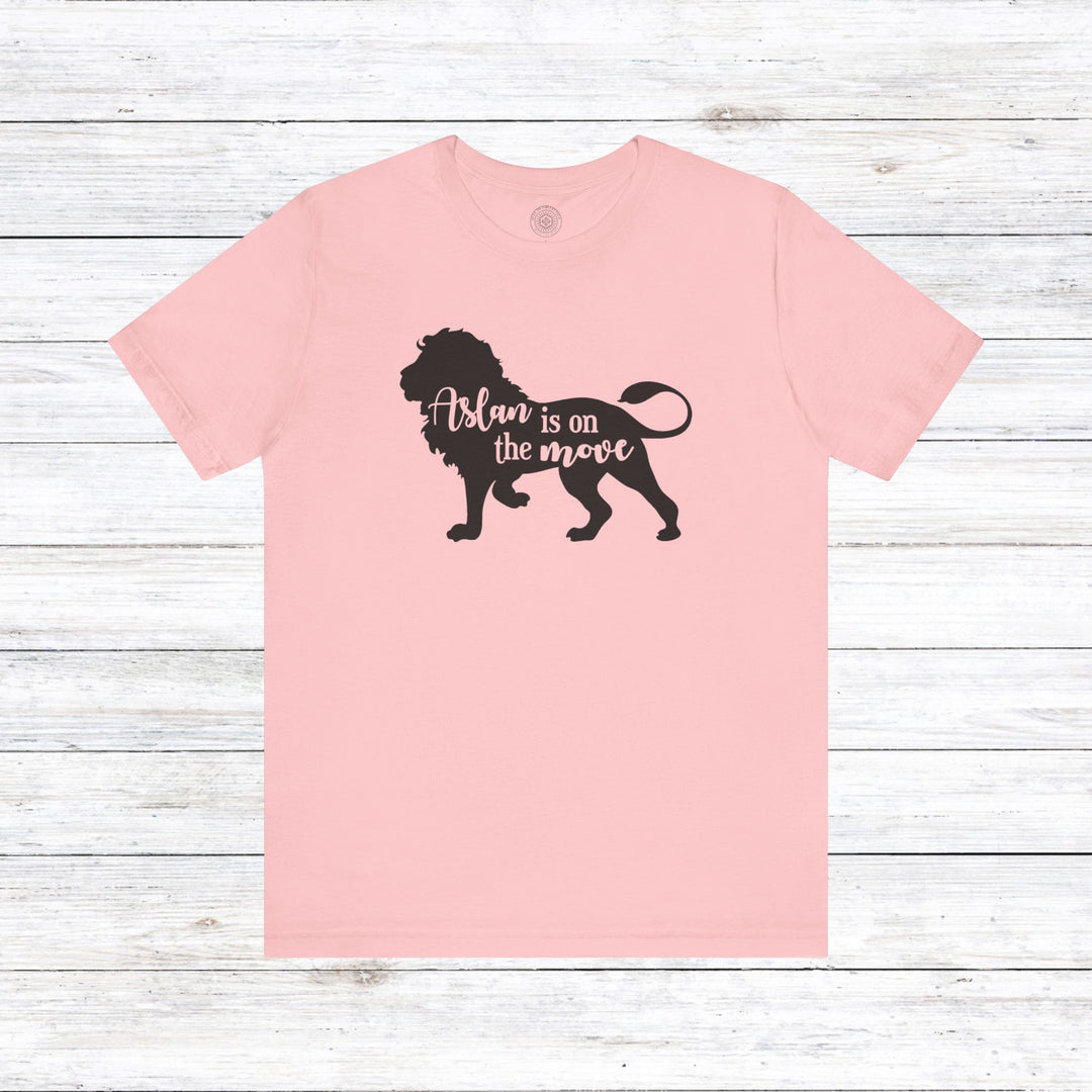 Aslan Is On The Move Unisex T-Shirt T-Shirt Pink S 