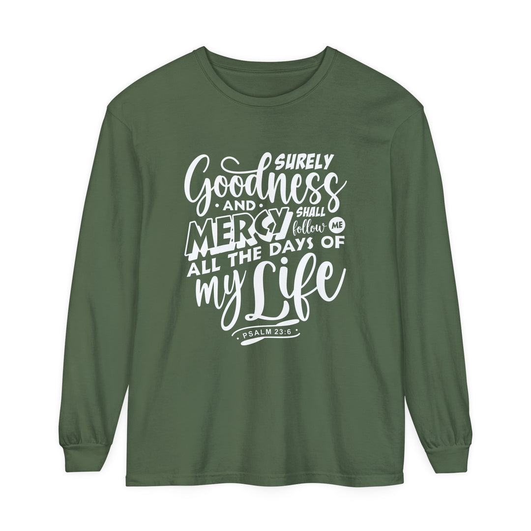 Goodness and Mercy Long Sleeve Shirt Long-sleeve Hemp S 