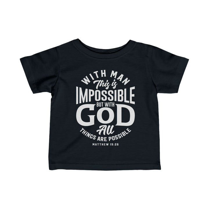 All Things Possible Baby Tee Kids clothes Black 6M 