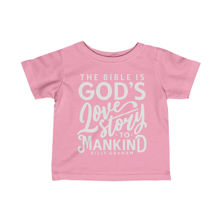 God's Love Story Baby Tee Kids clothes Pink 6M 