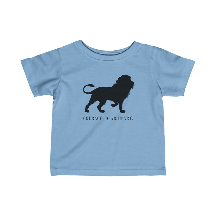 Courage Dear Heart Baby Tee Kids clothes Light Blue 6M 