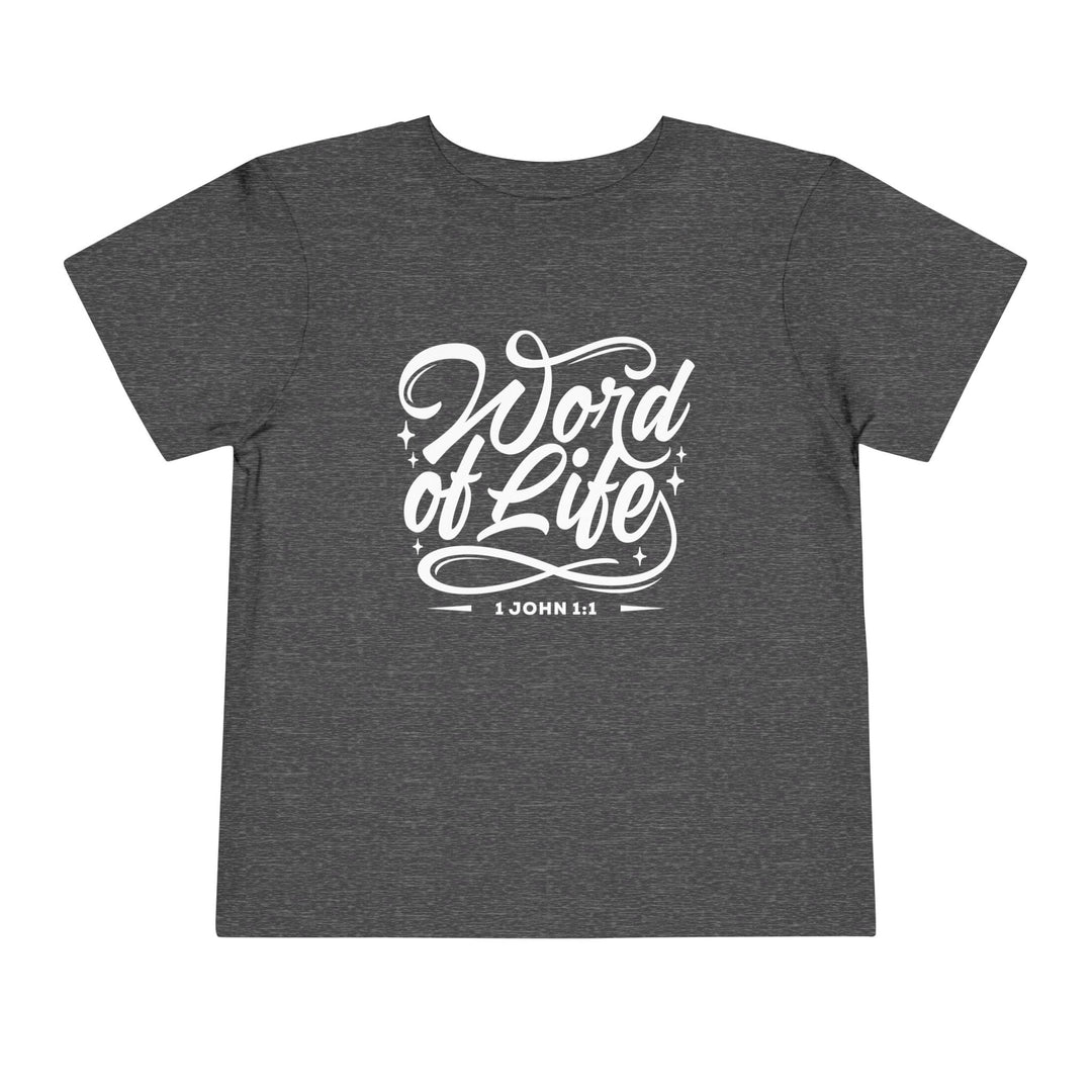 Word of Life Toddler Tee Kids clothes Dark Heather Grey 2T 