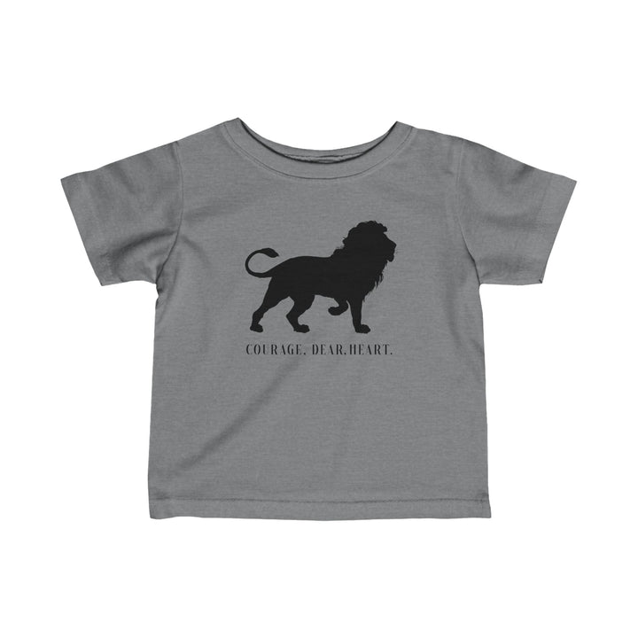 Courage Dear Heart Baby Tee Kids clothes Granite Heather 6M 