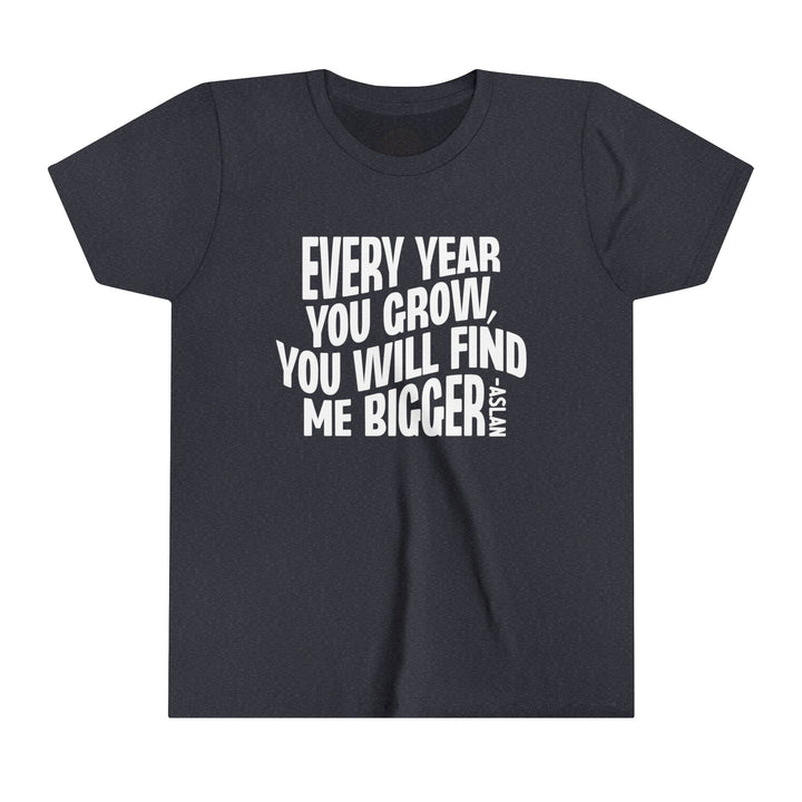 Every Year You Grow Youth T-shirt Kids clothes Heather Navy S 