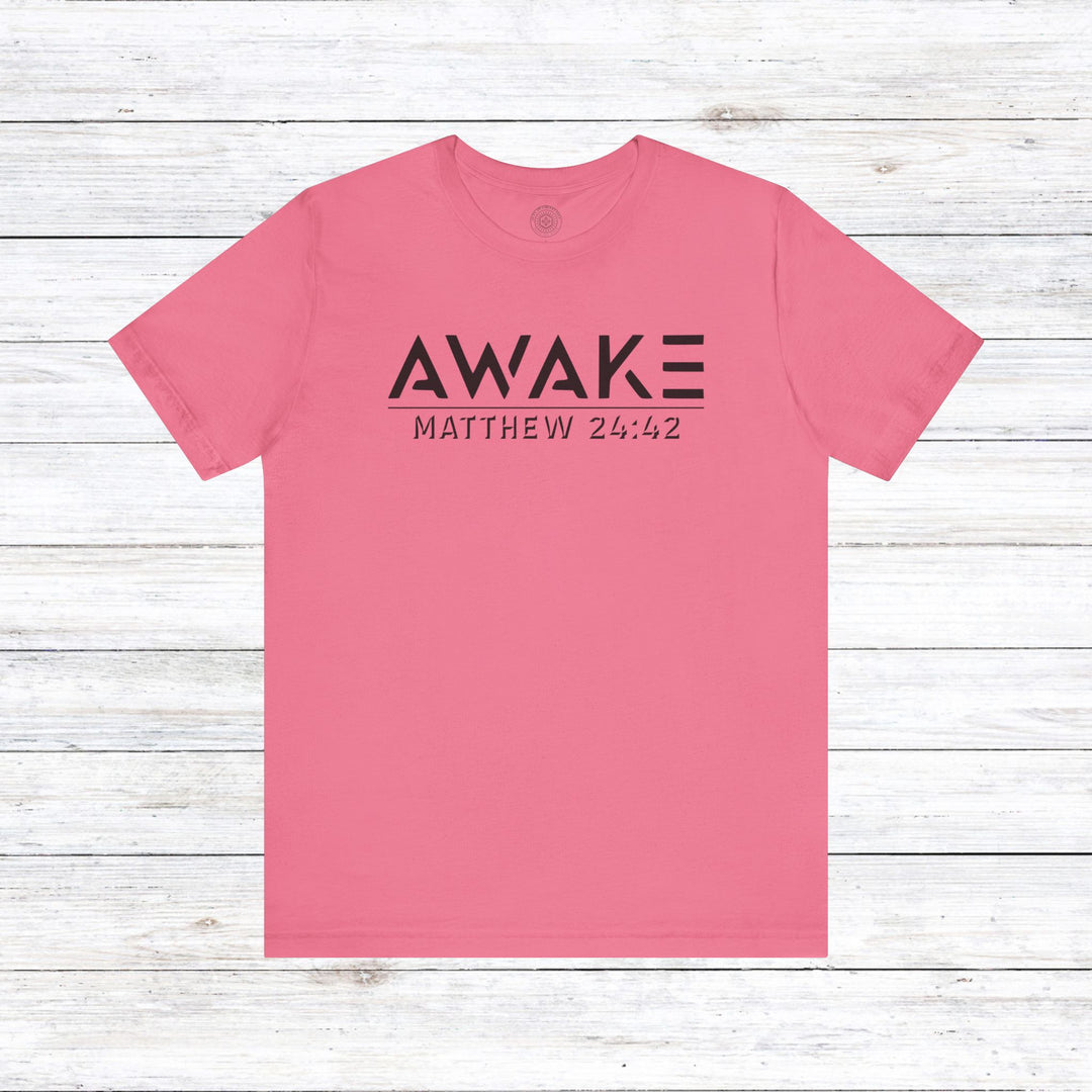 Awake Unisex T-Shirt T-Shirt Charity Pink S 