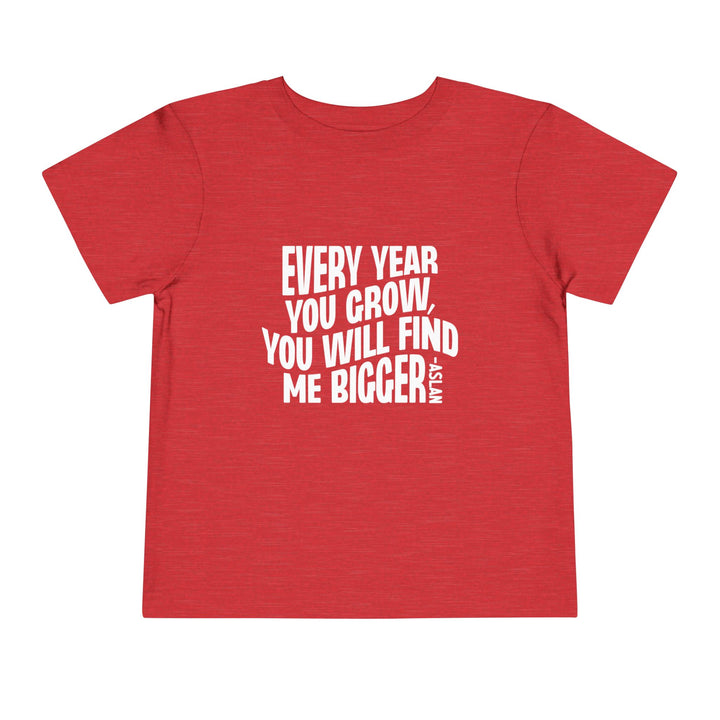 Every Year You Grow Toddler Tee Kids clothes Heather Red 2T 