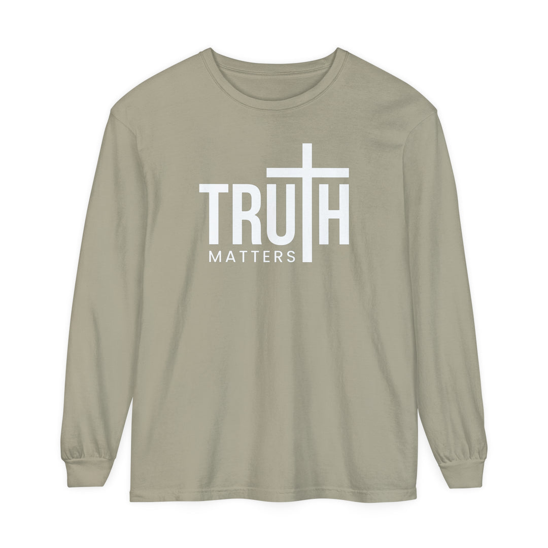 Truth Matters Long Sleeve Shirt Long-sleeve Sandstone S 