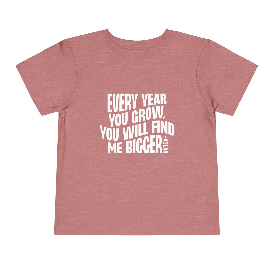 Every Year You Grow Toddler Tee Kids clothes Heather Mauve 2T 