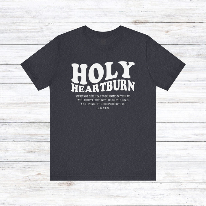 Holy Heartburn Unisex T-Shirt T-Shirt Heather Navy S 