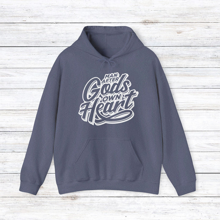 Man After God's Heart Hoodie Hoodie Heather Navy S 