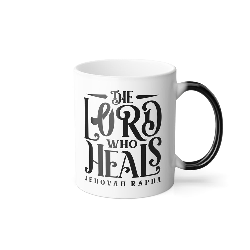 Christian Coffee Mug The Lord Who Heals Color Morphing Mug   