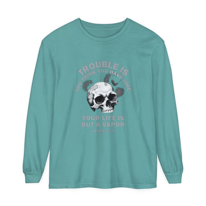 Life Is Vapor Long Sleeve Shirt Long-sleeve Seafoam S 