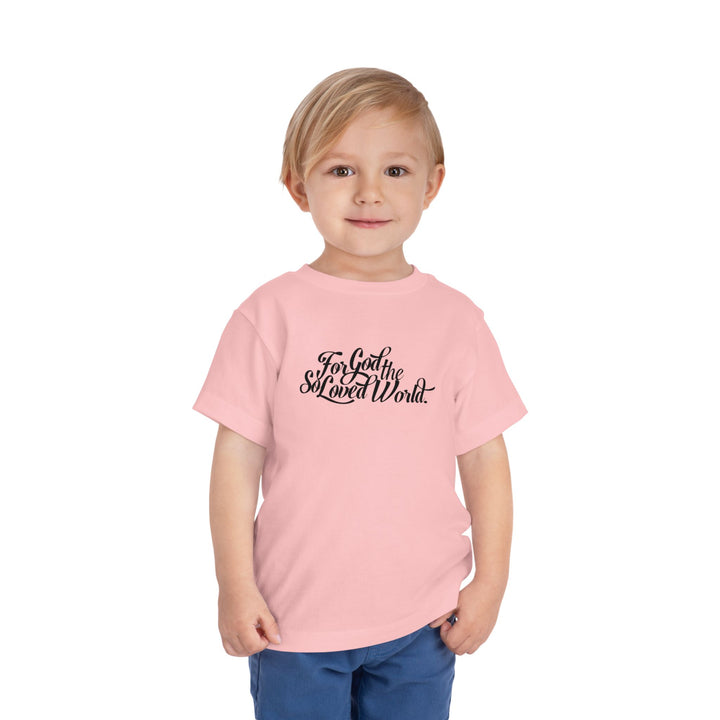 God So Loved Toddler Tee Kids clothes   