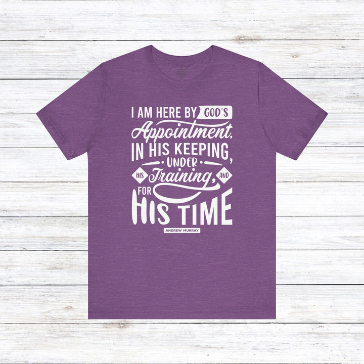 His Time Unisex T-Shirt T-Shirt Heather Team Purple S 