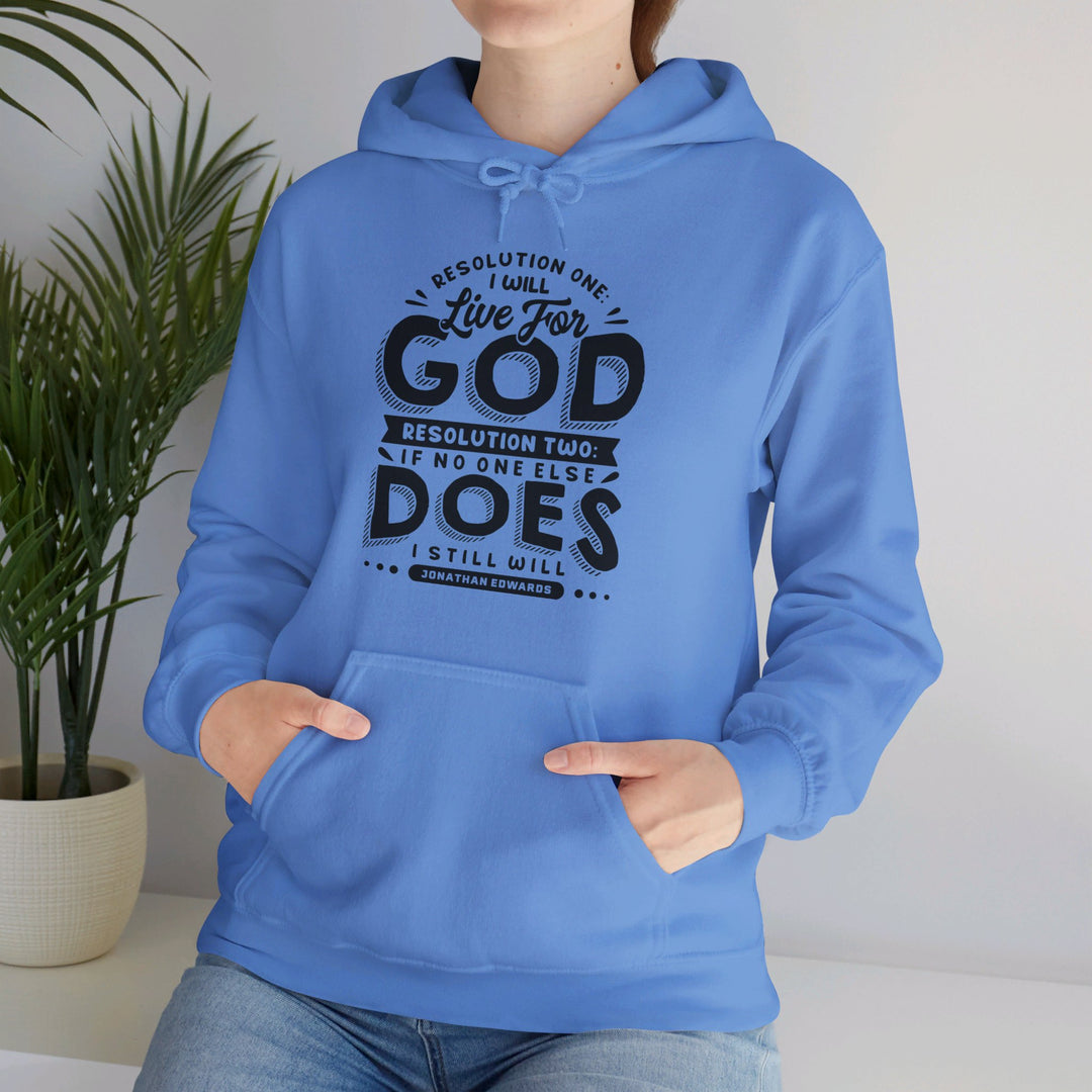 Live For God (Black Print)  Hoodie Hoodie   