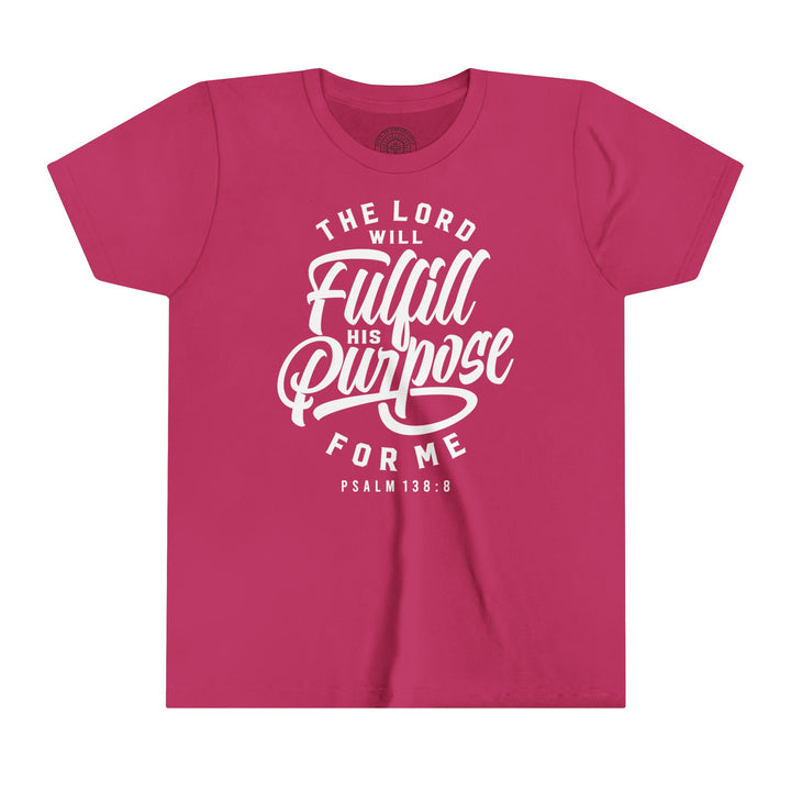 His Purpose Youth T-shirt Kids clothes Berry S 