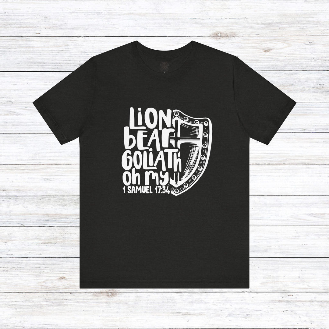 Lion Bear Goliath Oh My Unisex T-Shirt T-Shirt Black Heather S 