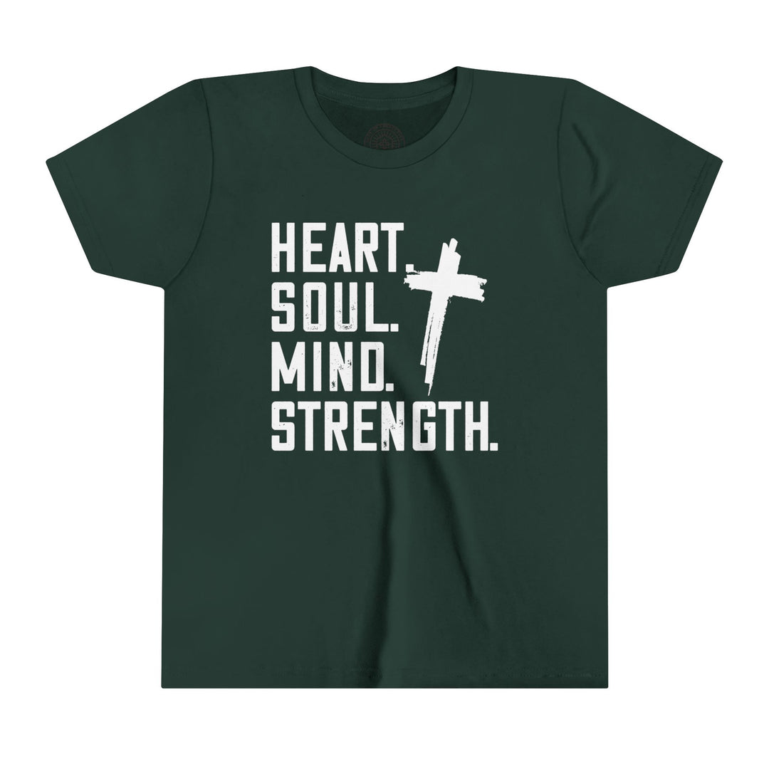 Heart Soul Mind Strength Youth T-shirt Kids clothes Forest S 