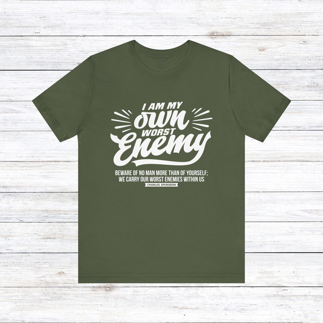 Worst Enemy Unisex T-Shirt T-Shirt Military Green S 