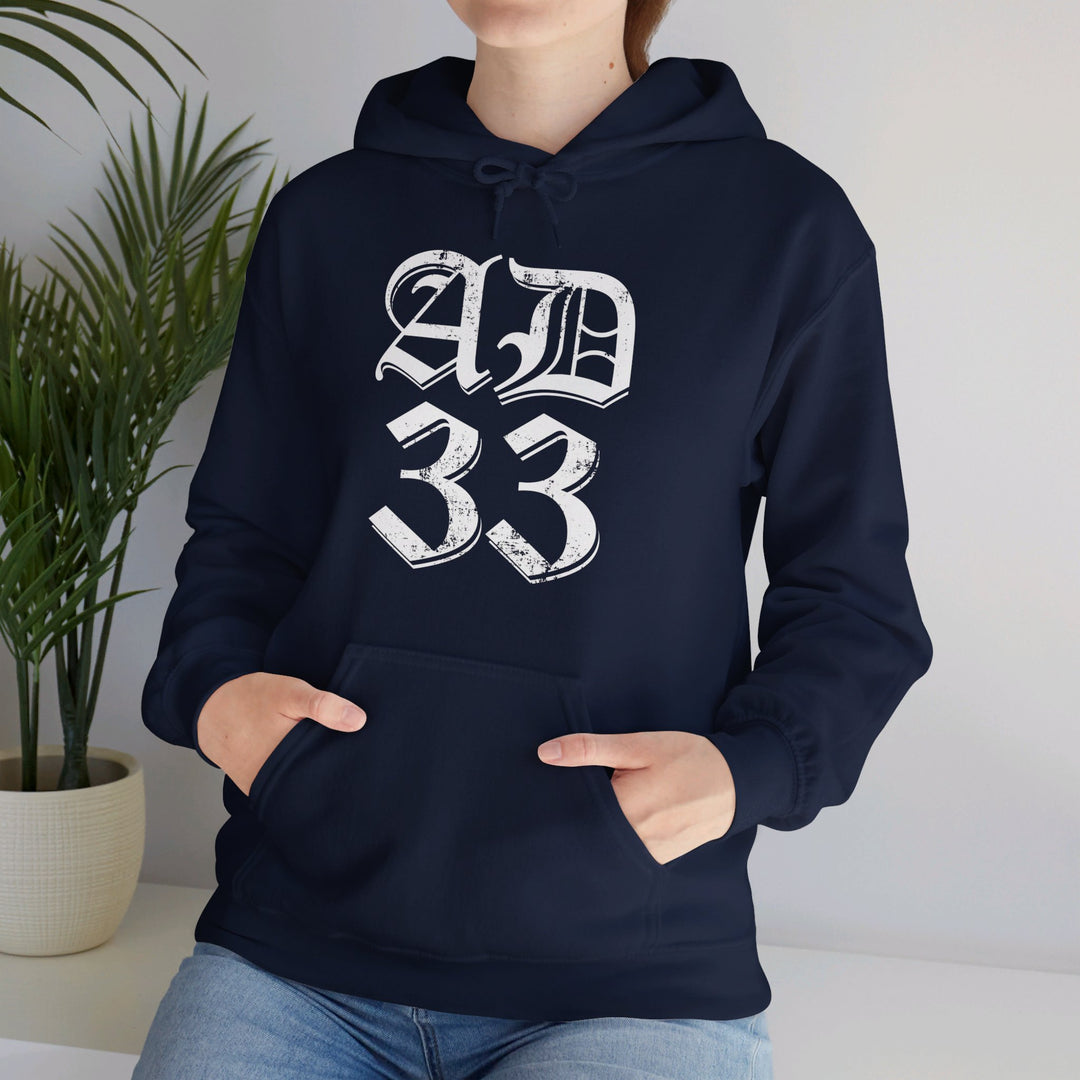 AD 33 Old English Hoodie Hoodie   