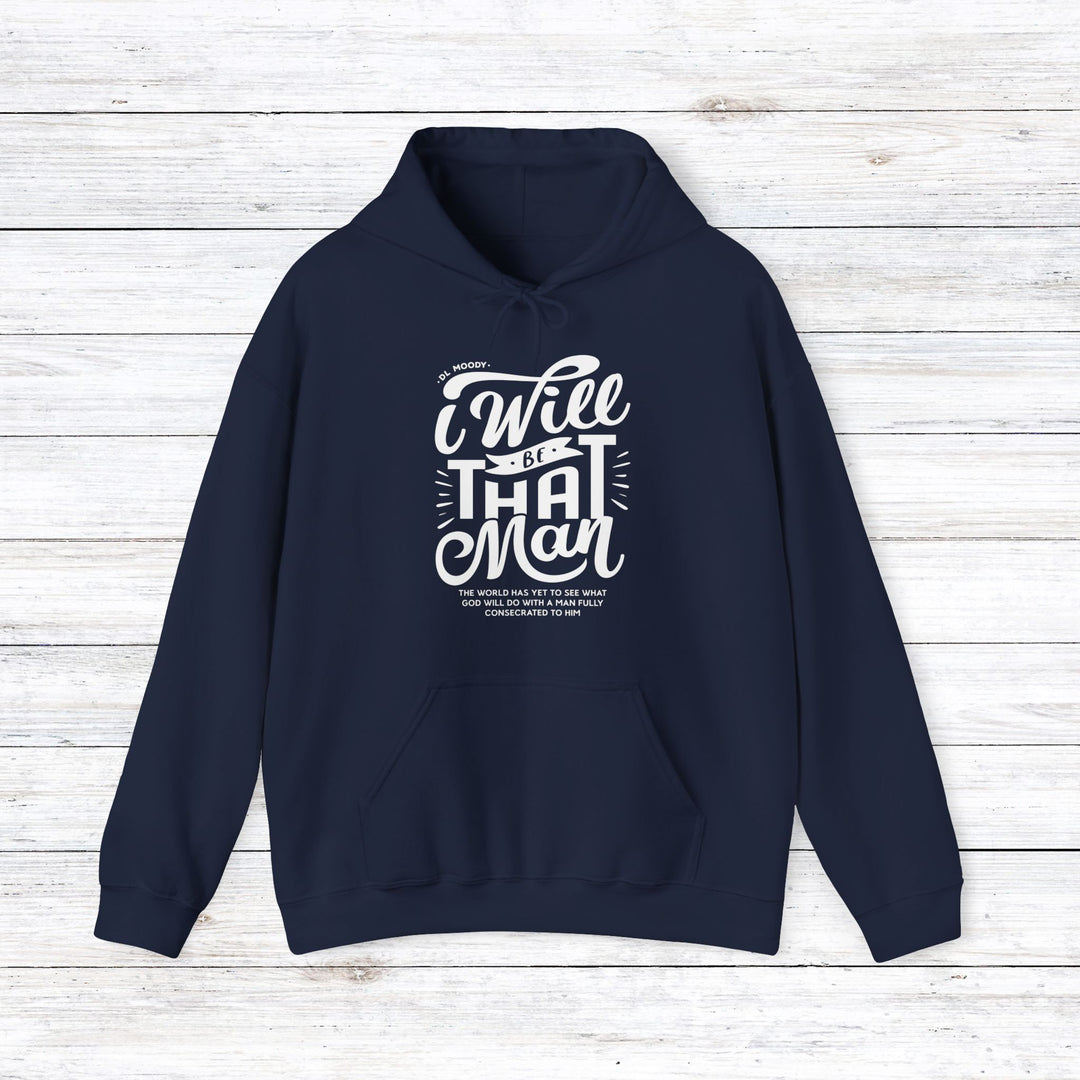 I Will Be That Man Hoodie Hoodie Navy S 