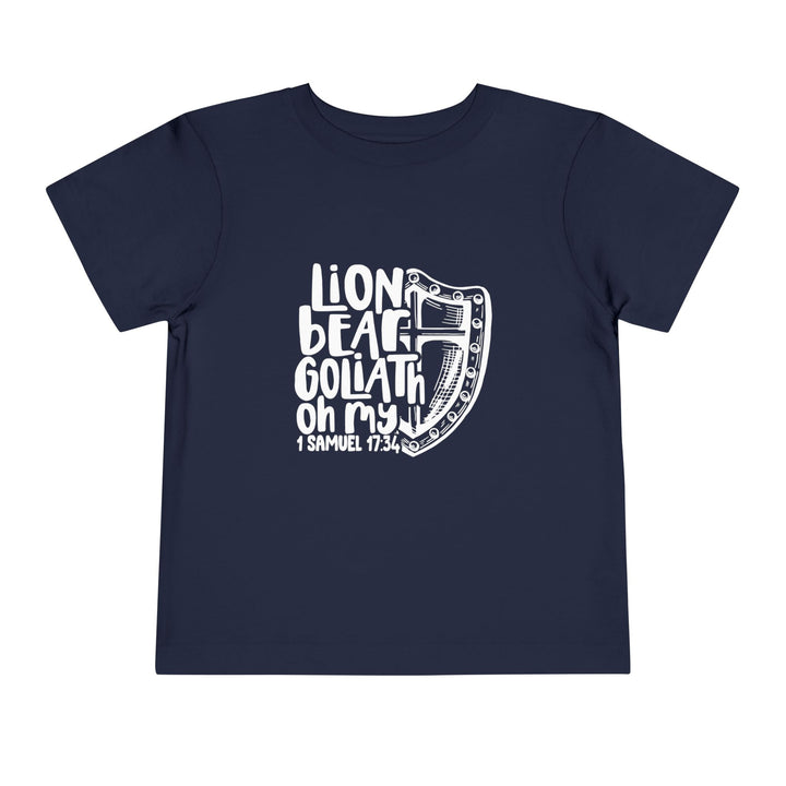 Lion Bear Goliath Oh My Toddler Tee Kids clothes Navy 2T 